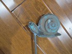 Rare Vintage Antique Patina Brass Snail Yard Stake 37 