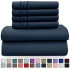 6 Pcs Bed Sheet Set Soft Deep Pocket Microfiber Hotel Quality Bedding Sheets