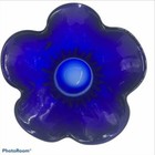 Cobalt Blue Art Glass Vase Hand Blown Thick Heavy 10 