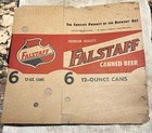 Vintage  Falstaff Beer Folding 6-pack Cans Carton 1947