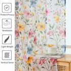  Floral Sheer Curtains - 63 Inch Length 2 42 w X 63 l  pack Of 2  Multi Color