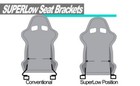 Universal Super Low Down Side Mount Bracket Fit For Nrg Recaro Sparco Bride Seat