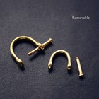 4pcs Brass Rings Connector D Ring Buckle Detachable Shackle Clasp For Leather