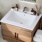 24 Inch Bathroom Sink Ceramic Sink   Ceramic Vessel Sink With Pre-drilled Hole