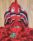 Bape Shark Wgm Full Zip Hoodie Color Red Size 2xl