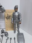 Vintage Louis Marx Sir Stuart Noble Knight Silver W  Valor Horse Armor  d5 