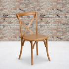 Hercules Series Oak Cross Back Chair