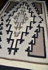 1970 s Native American Two Grey Hills Navajo Rug Weaving