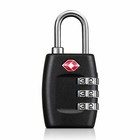 4x Tsa Approved Luggage Lock Travel 3 Digit Combination Suitcase Padlock Reset