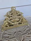 Vintage Brass Letter Holder With Cherubs 