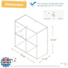 Nelye 4 Cube Organizer Bookcase - Fabric Storage Bins Container  Open Shelf S