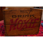 Antique Moxie Wooden Crate Box Dovetailed 1900 s   The Moxie Company Boston Vguc