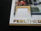 Julius Jones 2007 Ultra Feel The Game Authentic Game Worn Jersey Card Nmmt 