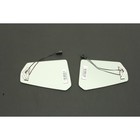 Muth Mirror Systems Chrome Turn Signal Mirrors W red Leds Spyder