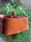Vtg  Cape Cod Wooden Lidded Box Hand Turned Lucite Provincetown Massachusetts
