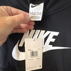 Nike Kids Xs Black Fleece Pullover Hoodie Long Sleeve Logo Crew Neck