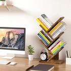 4-tier Tree Bookshelf Modern Free-standing Bookcase Shelves Home Office Living