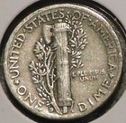 Silver Dime - Mercury - 1944-d  156 