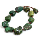 Rare Antique Tibetan Turquoise Bead Bracelet Vintage Himalayan Nugget Talisman