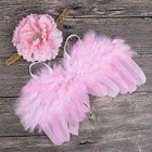 Feather Angel Wings Pink Newborn Props Baby Girl Outfit Infant Photo Costume 