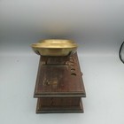 Antique Apothecary pharmacy Balance-weight Brass Scale  Wooden Case 