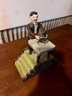 Vintage Cast Iron Magician Mechanical Coin Bank Working Book Of Knowledge Repro