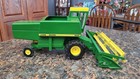 John Deere 6600 Combine Cast Toy With Chain Gear Vintage