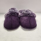 Jessica Simpson Purple Furry Slippers  L 8-9  Womens  Slip On  Indoor Outdoor
