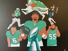 Miller Lite Beer  - Philadelphia Eagles Aluminum   Tin Sign - Nfl High Life