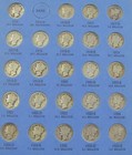 1916 - 1945 Nearly Complete Mercury Dime Set - 76 Silver Coins - Missing 1916d