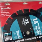 New Makita 14  B-69674 Diamond Blade Segmented Rim Concrete Asphalt Block Brick