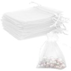 Organza Bags 50pcs Sheer Drawstring Pouches Jewelry Gift Party Favor Bags New