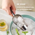 Metal Ice Scoop 6 Oz   kitchen Scooper For Maker  8 3x2 7x1 3  Silver