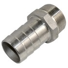 1  Male Npt Thread Pipe Fitting To 1  Barb Hose Tail End Connector Stainless 304