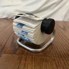 Rolodex Rotary Open Card File Organizer Model 1024 X All Tabs Full Of Contacts