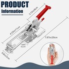 2 Pack Heavy Duty Toggle Latch Clamp  2000lbs Adjustable Lock For Equipment