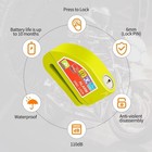 Motorcycle Disc Brake Lock Alarm Anti Theft Padlock With Reminder Cable