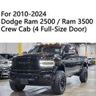 Vijay Running Boards Fit 2010-2024 Dodge Ram 2500 3500 Crew Cab Steel Nerf Bars