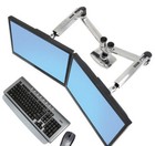 Ergotron Lx Dual Desk Mount Side-by-side Arm For Flat Panels Monitors 45-245-026