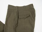 Vtg Post Wwii 40s 50s Era Wool Army Officer Trouser 31 X 32 5 Pant Chocolate