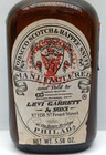 Vintage Levi Garrett   Sons Scotch Rappee Brown Snuff Bottle With Paper Label