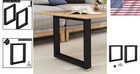 Sturdy 500 Lb Capacity Metal Desk Legs - Ideal For Tables   Benches  Black