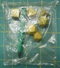 Tsr Dungeons   Dragons Sealed Yellow Moldvay Dice  crayon D4 D6 D8 D10 D12 D20