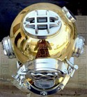 18  Brass Vintage Style Deep Sea Mark V Nautical U s Navy Diving Divers Helmet