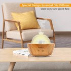 Daroma Glass Dome Essential Oil Diffuser 200ml Real Wood Base airroom Humidifier