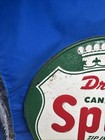 Drink Canada Dry Spur 5 Cent Soda Pop Tin Sign Single Sided