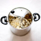 Manual Stovetop Popcorn Popper  Stainless Steel Popcorn Maker