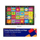 Classroom Rug 6 5 x10  Educational Classroom Rug With 24 Seats Non Slip Color   