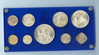 1966 Bahamas  9 Pc  Mint Set 4 Silver Coins 2 85 Oz  Silver   175 00   