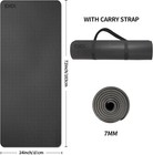 Pu Yoga Mat With Strap non-skid Workout Mat 7mm Thick Yoga Mat poe Yoga Mats For